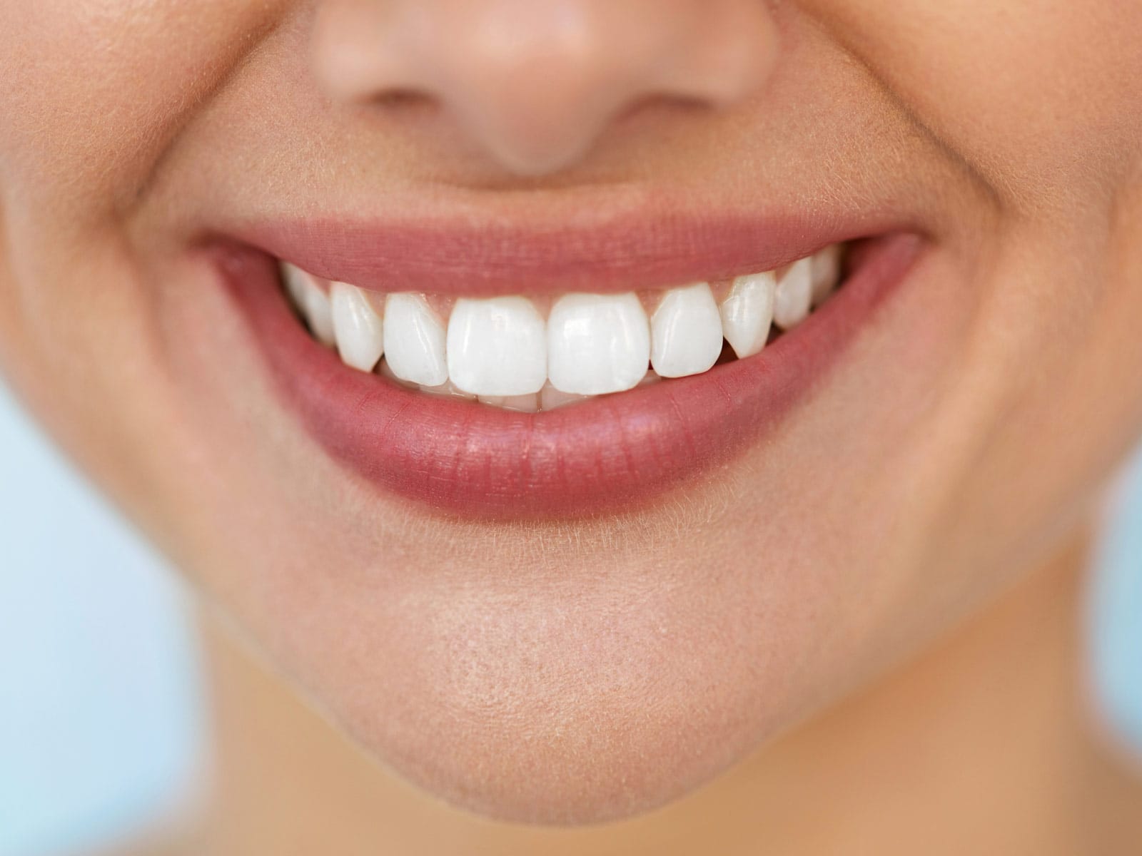 A smiling set of teeth after a whitening procedure