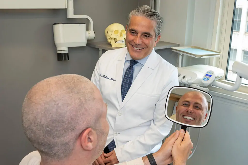 Patient consulting with a doctor.