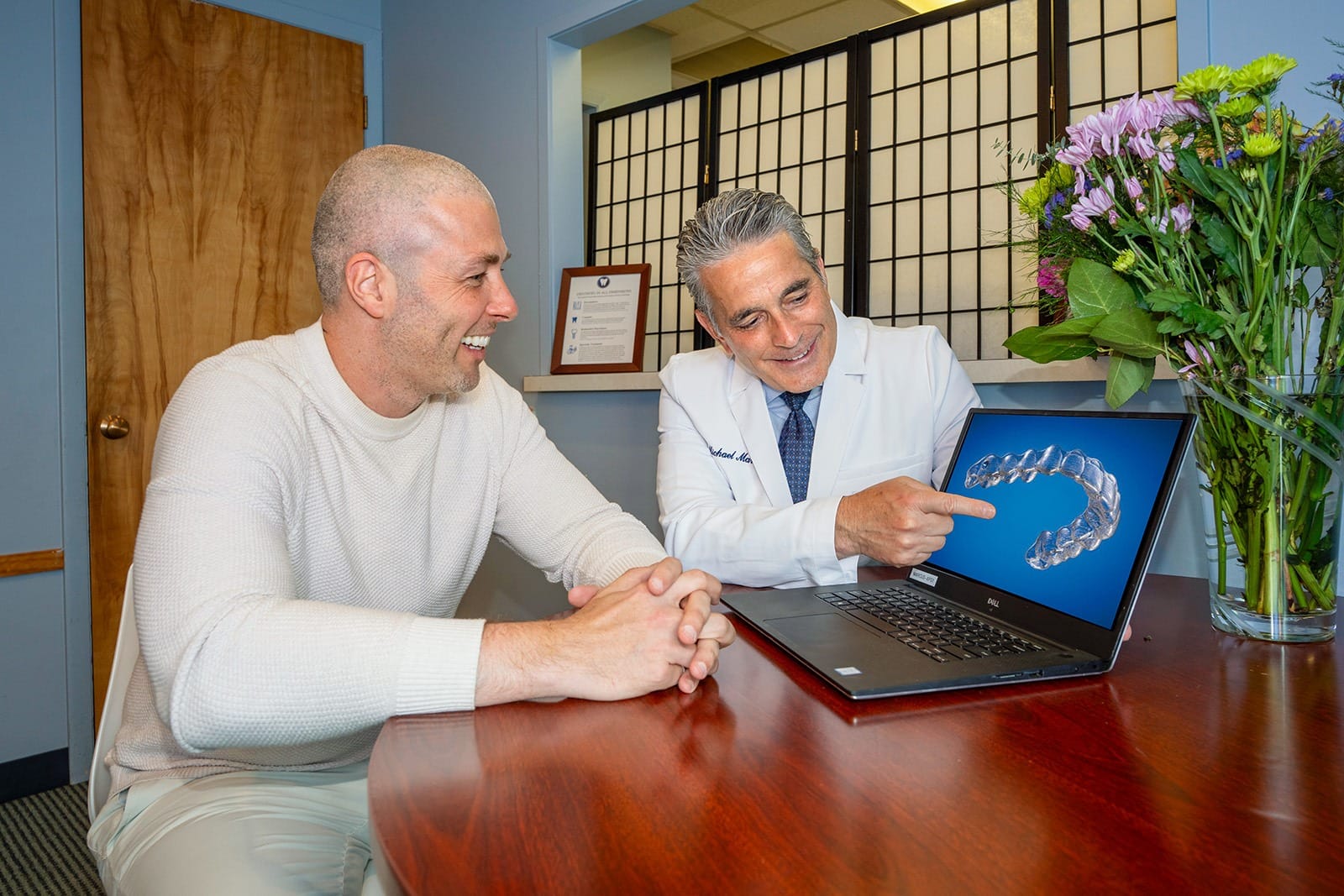 Consultation with doctor and patient